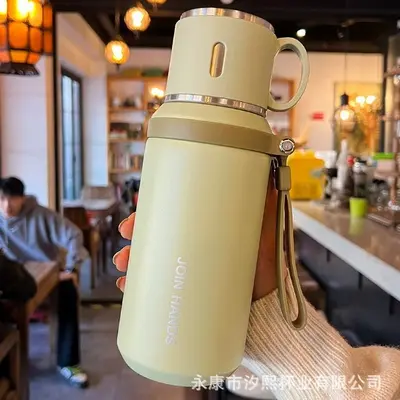 2025新款学生上学专用水杯茶水分离316不锈钢便携大容量保温杯 - 10