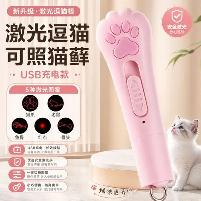 Cat Laser Pen Rechargeable Cat Toy, Infrared Teaser Wand - 1