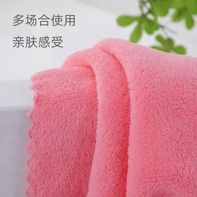 Warp-edge jacquard knitted coral velvet small square towel 30x30 cm children's towel absorbent soft fabric baby face towel