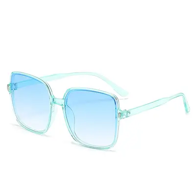 Women's Square Oversized Gradient Sunglasses with Metal Studs, UV Protection - 9