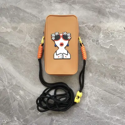 Silikon-Handytasche, Cartoon-Umhängetasche, tragbare Geldbörse, niedliche Mini-Schultertasche für Schülerinnen, Stress-Relief-Bubble-Tasche - 10