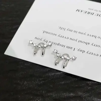Strass-Ohrclip ohne Piercing