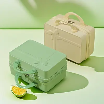 Customized Small Suitcase 14 Inch Makeup Bag Small Luggage Bag Mini Gift Suitcase Cabin Size Suitcase Password Lock Suitcase Macaron Color