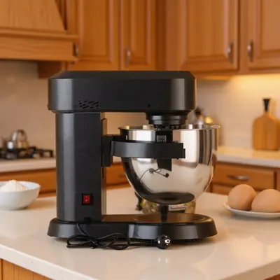 Dough mixer, 8-12L, dual shaft, metal gears, DC motor - 4