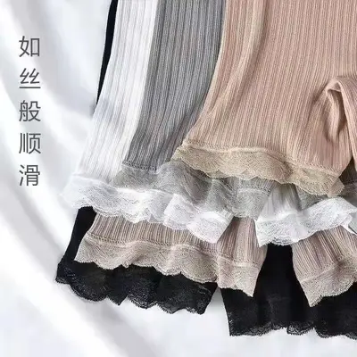 Spitzen-Basic-Shorts für den Sommer, dünn, Damen - 4
