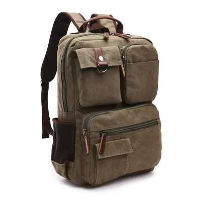 Canvas-Rucksack Herren im Koreanischen Stil mit Laptopfach - 10