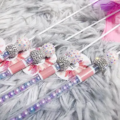 Katzenangel mit Pfauenfeder und Glöckchen, bunt - 5