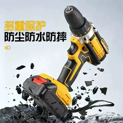 Lithium-ion cordless impact drill driver kit with accessories