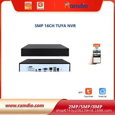 Tuya 16CH 5MP NVR recorder, ONVIF, hard disk, HDD - 2