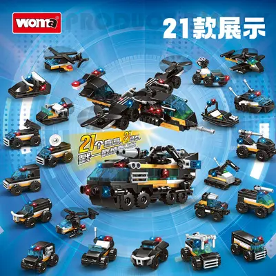 Womage Spezialeinheit Bausteine, Blindbox-Spielzeug - 5