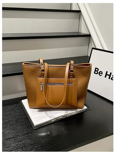 Korean Style Large Capacity Women's Tote Bag, Single Shoulder - 9