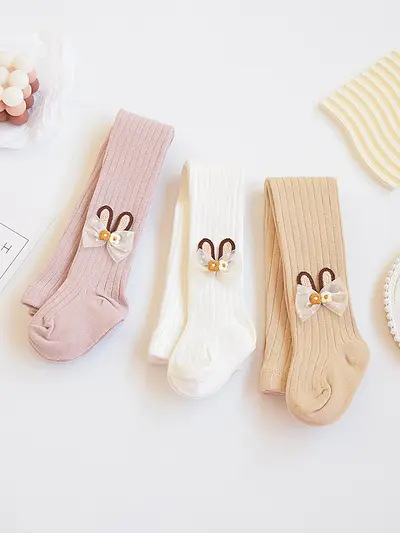 Mädchen-Strumpfhose für Baby, Frühling und Herbst, einteilig, dünn bis mittel, Cartoon-Mot