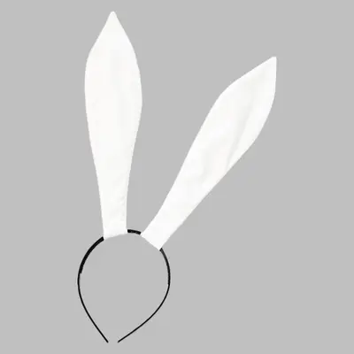 Black Leather Bunny Ears Headband for Women, Halloween Costume - 8