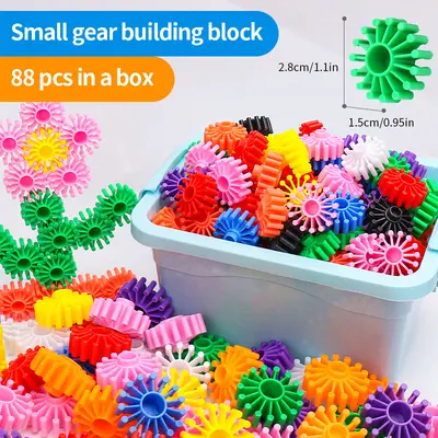 Gear building blocks toy 3-6 years, assembly, educational - 8