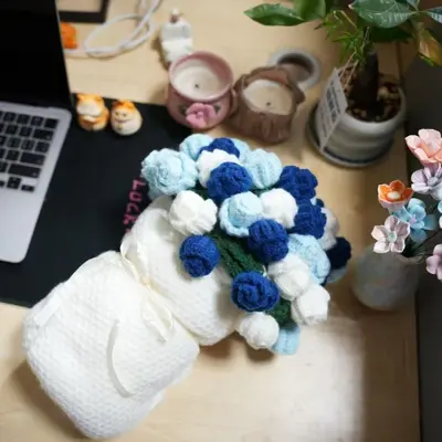 Rose Bouquet Blanket with 99 Roses, Valentine's Day Gift - 12