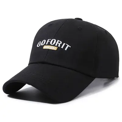 Kadınlar için yaz beyzbol şapkası GOFORIT Kore versiyonu ins erkekler için moda işlemeli mektup kap yüz zayıflama sert şapka - 7