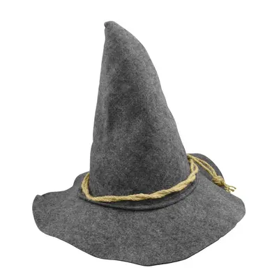 Halloween Witch Hat, Black Felt Pointed Wizard Hat - 9
