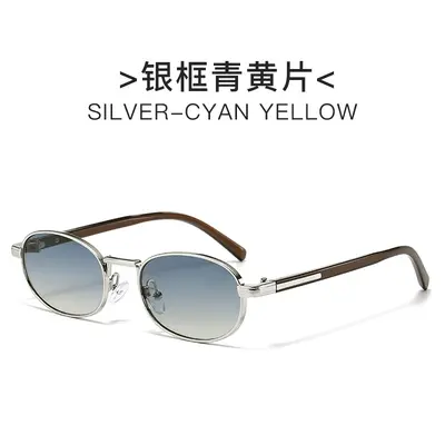 Retro Oval Photochromic Sunglasses, Unisex, UV400 Protection - 9