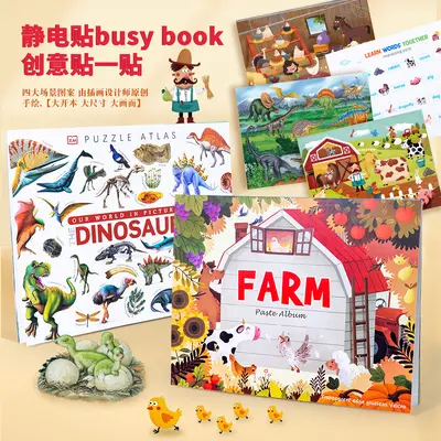 Montessori Quiet Sticker Book for Kids, Early Learning and Letters