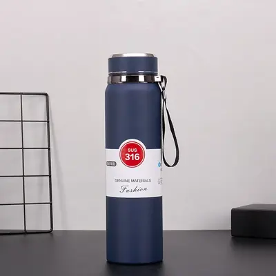 Paslanmaz çelik 316 termos bardak, büyük kapasiteli çay ve su ayırma çay bardağı, spor taşınabilir su ısıtıcısı, dış mekan - 10