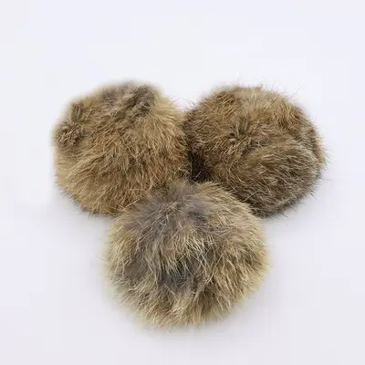 厂家直销批发猫玩具自嗨逗猫球兔毛皮毛逗猫球兔毛皮毛猫咪玩具