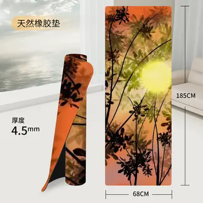 SanFan professional yoga mat, PU, natural rubber, non-slip - 11