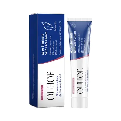 OUHOE Herbal Acne Cream, Gentle Moisturizing Facial Care - 5
