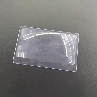 Handheld Ultra-Thin PVC Card Magnifier, 3x Fresnel Lens for Reading