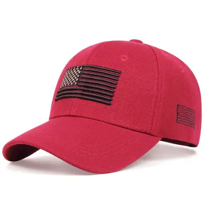 Cross-border foreign trade new solid color baseball cap outdoor sun protection sunhat American flag duck cap sports baseball cap - 9