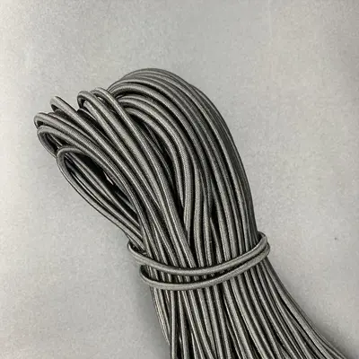 Black Latex Elastic Cord, High Elasticity, for Clothing and Hats - 7
