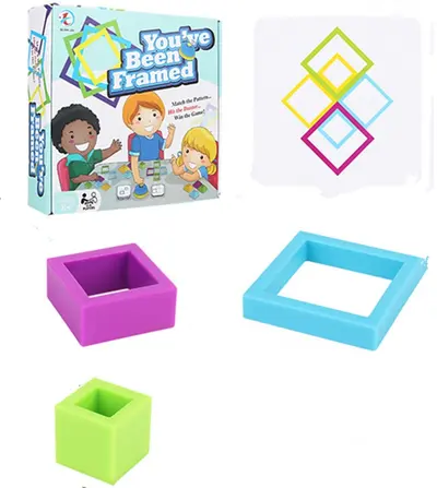 Early Education Board Game for Ages 3-14, Building Blocks and Geometry - 5