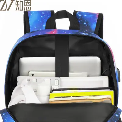 Men's Student Backpack, Water-Repellent, Laptop Compartment - 4