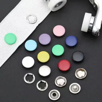 Druckknopf-Set ohne Nähen, bunt, mit Werkzeug