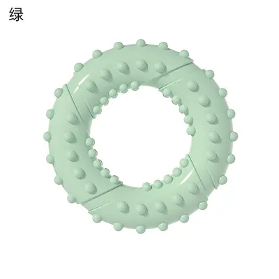 TPR Chew Toy for Dogs, Double Ring Self-Play Dog Toy Set - 9