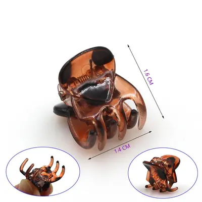 1.5 cm büyük yuvarlak başlı mini saç tokası, mat siyah kakül tokası, yan saç aksesuarı, prenses saç süsü. - 11