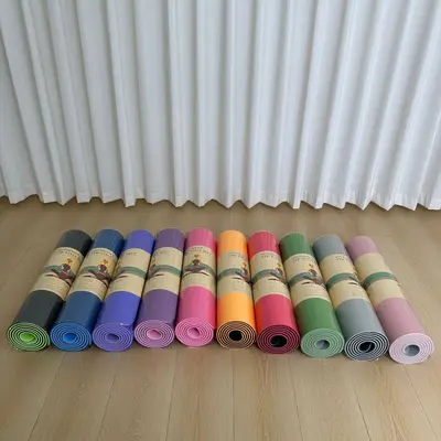 TPE Yoga Mat, Anti-Slip, Thick (61 x 0.8 cm), for Home Use