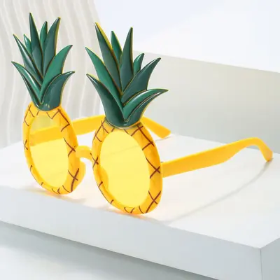 Funny Hawaiian Party Glasses with Fruit Shapes: Watermelon, Strawberry, Pineapple - 2
