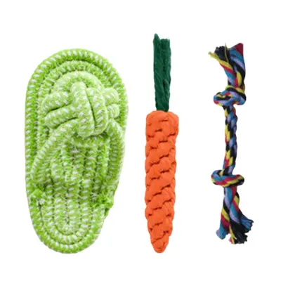 Cotton Rope Dog Toy with Knots, Chew-Resistant - 8