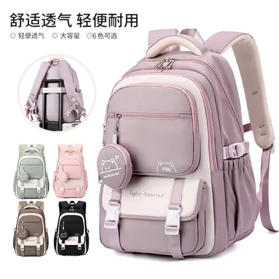 Großer Schulrucksack für Mädchen der Mittelstufe, bequem