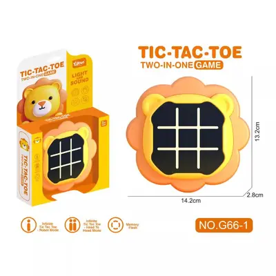 Children's Tic-Tac-Toe Memory Game Machine, Single and Two Player - 3