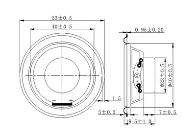 40mm Çift Mıknatıslı Bluetooth Hoparlör, 8 Ohm 5W Tam Aralıklı