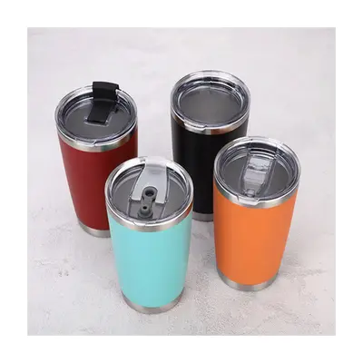 Vakumlu Paslanmaz Çelik Araba Bardağı, 20oz, Yalıtımlı, Buz Bardağı - 6