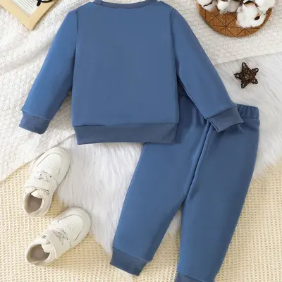Boys' Two-Piece Set, Sweatshirt and Long Pants - 2