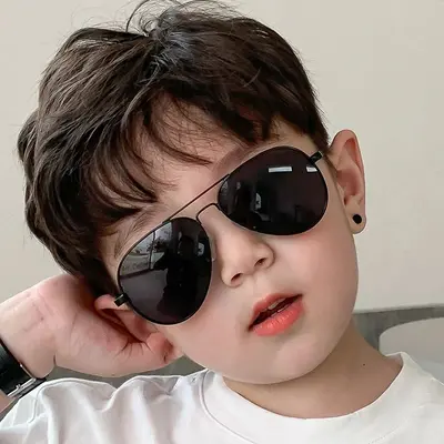 Kinder-Pilotenbrille mit Frosch-Design, Anti-UV - 4