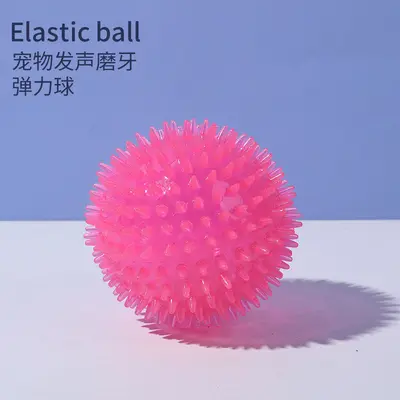 Hundespielzeug Quietschball Noppen Gummi elastisch
