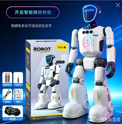 跨境俄文智能机器人手势遥控灯光感应灯光编程儿童益智电动玩具 - 9