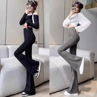 Damen Bootcut Yoga Hose Große Größen - 9