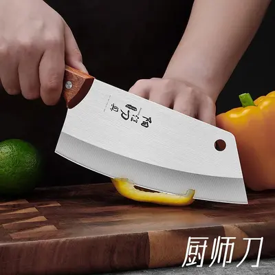 Yangjiang Küchenmesserset, Holzgriff, scharf geschmiedet