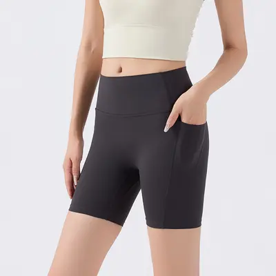 Yüksek bel yoga şortu, hızlı kuruyan - 8
