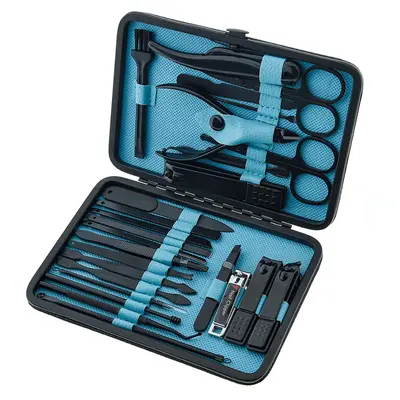 Siyah tırnak makası seti, manikür pedikür, 7 parça - 3